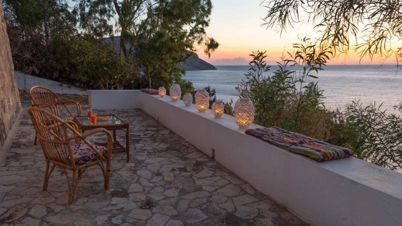 Ivi Beach Front Villa, Leros Vromolithos المظهر الخارجي الصورة